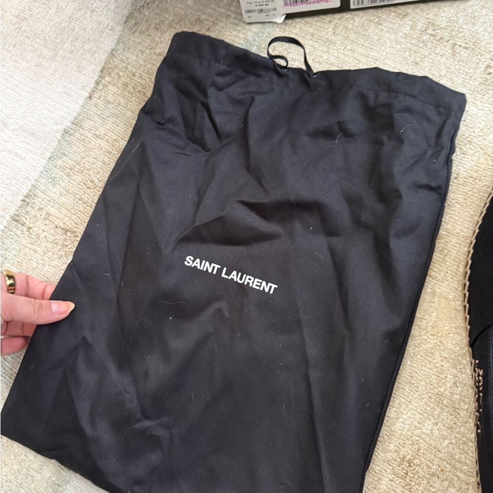 Saint Laurent Black Espadrilles - Picture 7 of 9